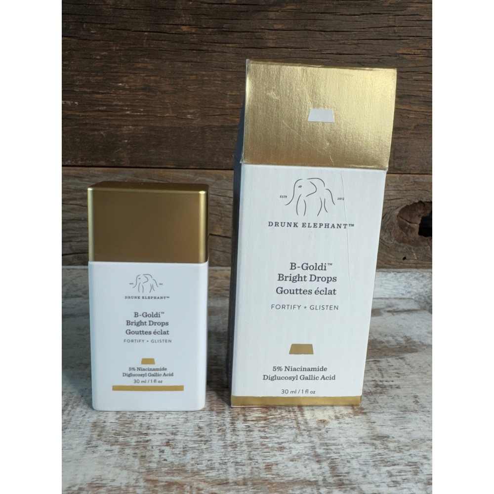 Drunk Elephant B Goldi Bright Drops Niacinamide 30ml 1oz NIB MSRP $38
